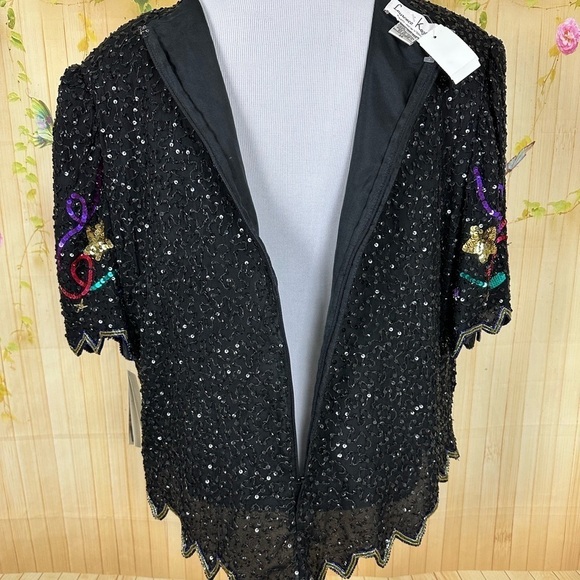 LAURENCE KAZAR Beaded Millennium Top - Picture 8 of 16